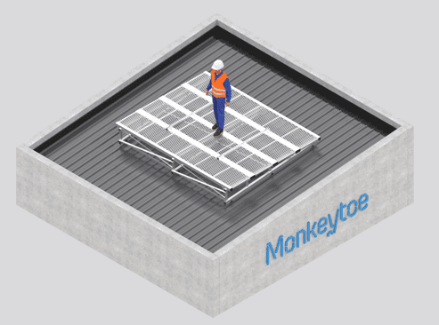 Mesh Platform Unit support rails – less than 150kg (MP006)